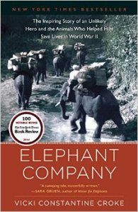 Cover of book about elephants in Burma in WWII and pre-war period